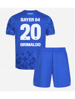 Billige Bayer Leverkusen Alejandro Grimaldo #20 Tredjedraktsett Barn 2025-26 Kortermet (+ Korte bukser)